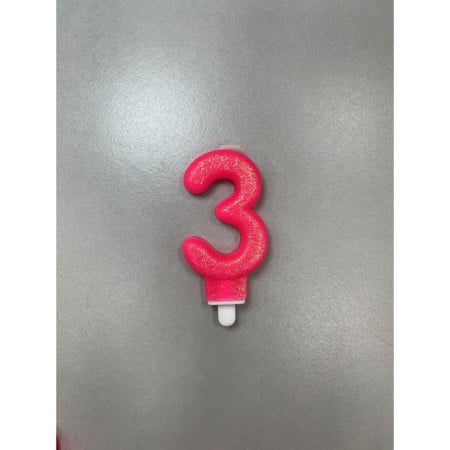 LUCKY CANDLE SVECICA,PINK BROJ 3 710373